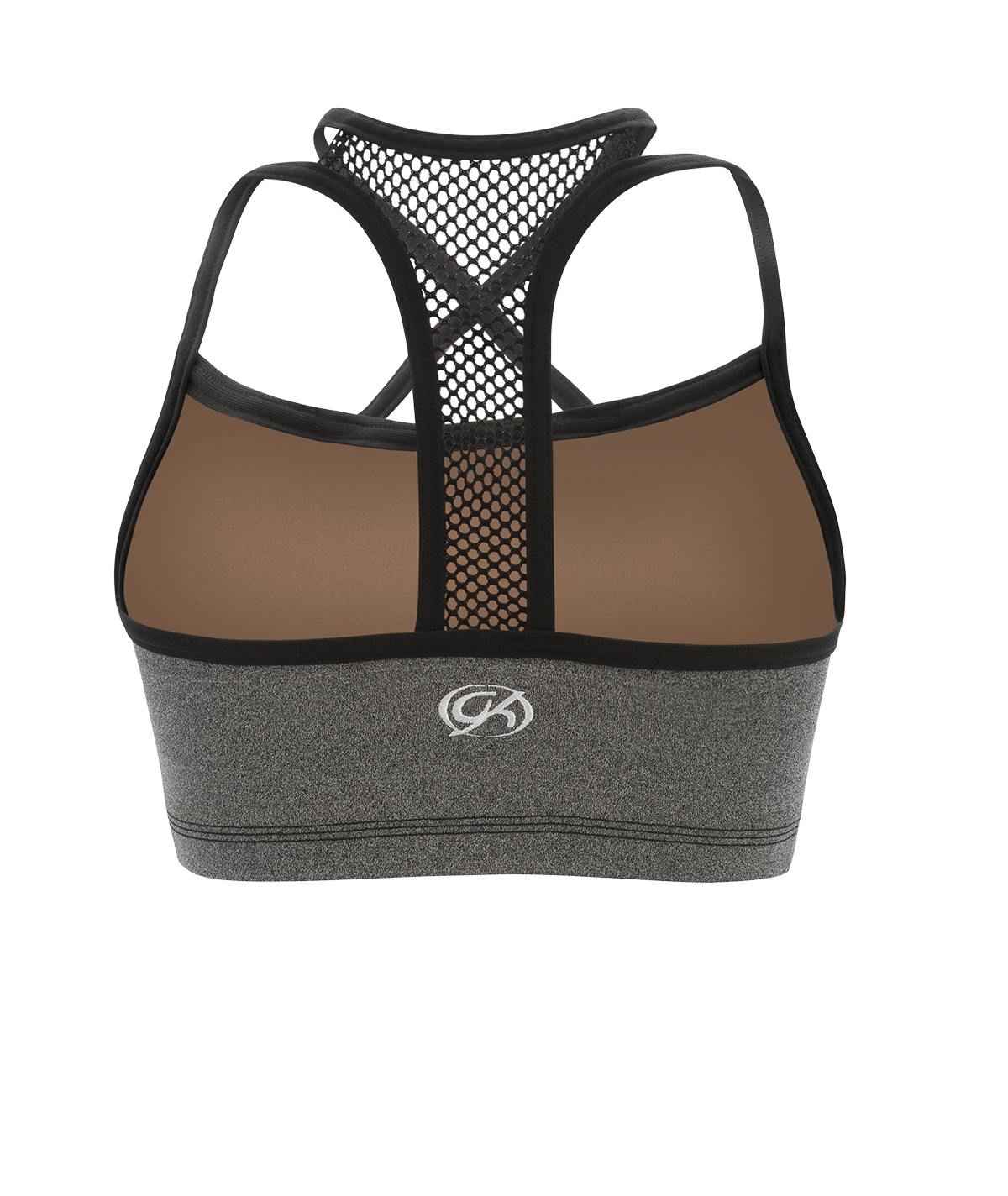 GK All Star Front Criss Cross Mesh Y Back Crop Top