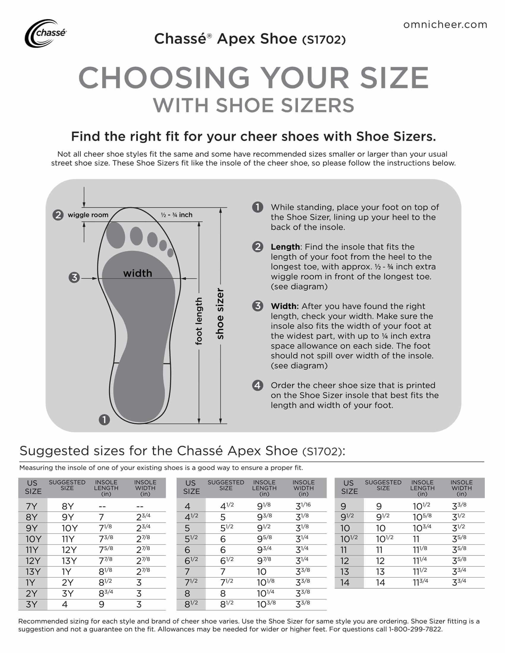 Shoe Sizer Fit Kit Info