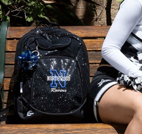 cheer glitter backpack