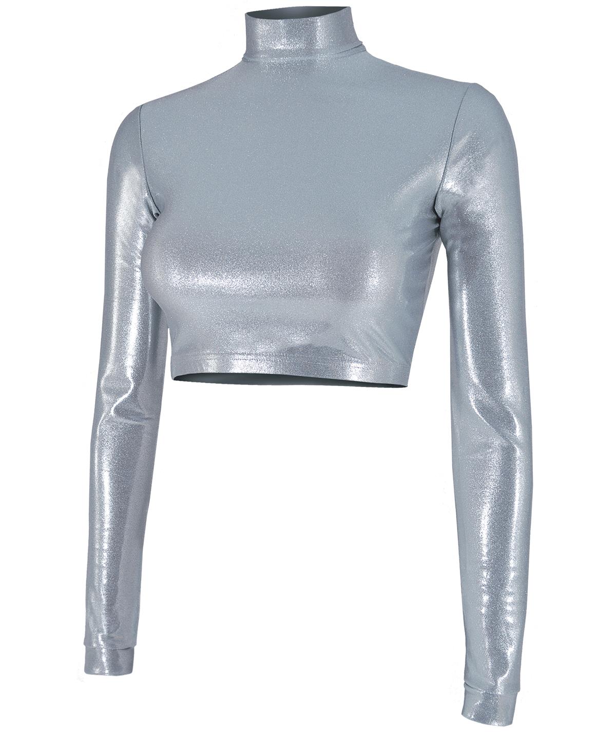 Chasse Metallic Cropped Bodysuit
