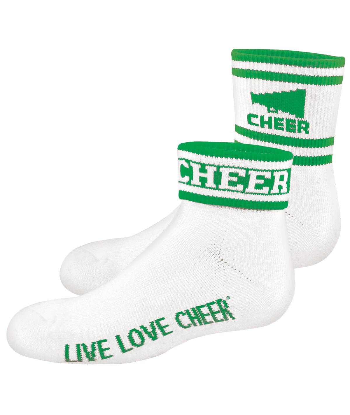 Chasse Flip Sock with Megaphone and Stripe